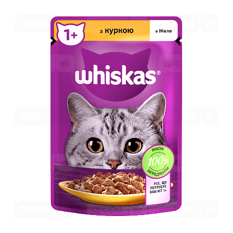 Корм для котів Whiskas з куркою в желе