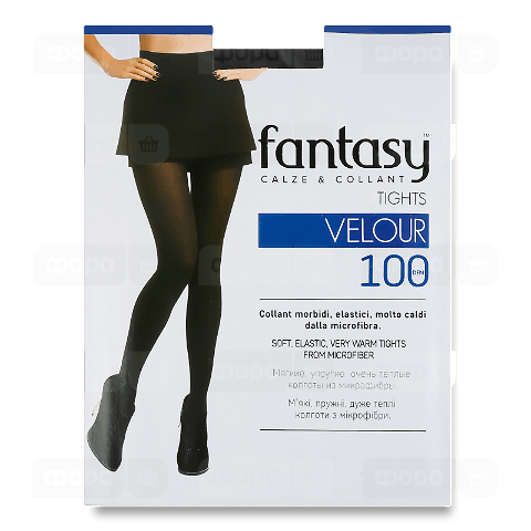 Колготки жіночі Fantasy Velour 100 den nero р.3