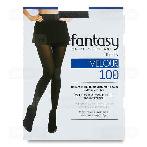Колготки жіночі Fantasy Velour 100 den nero р.4