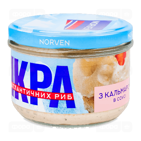 Ікра атлантичних риб Norven з кальмаром