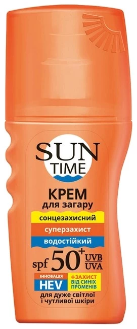 Крем для засмаги Біокон Sun Time Суперзахист SPF 50+, 150 мл