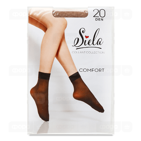 Шкарпетки жіночі Siela Comfort 20 den glace р.23-25