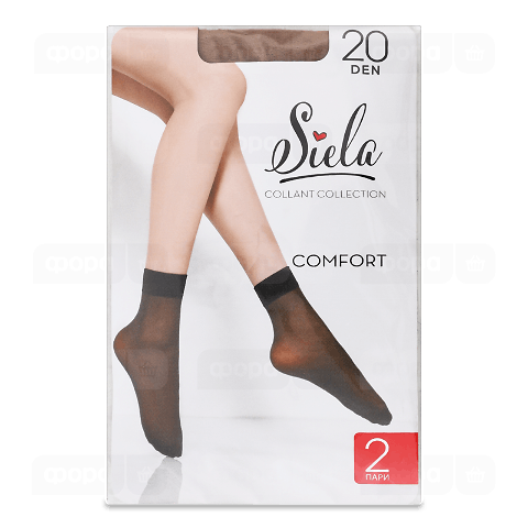 Шкарпетки жіночі Siela Comfort 20 den glace р.23-25