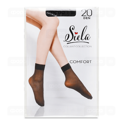 Шкарпетки жіночі Siela Comfort 20 den nero р.23-25