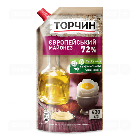 Майонез Торчин Європейський 72% д/п