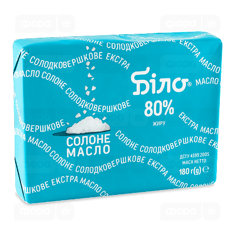 Масло солодковершкове Біло Екстра солоне 80%