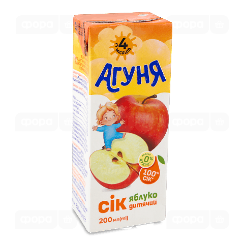 Сік Агуня яблуко дитячий