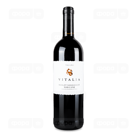 Вино Vitalia Merlot Sangiovese Rubicone черв сухе