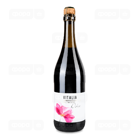 Вино ігристе Vitalia Lambrusco Rosso червон н/сухе