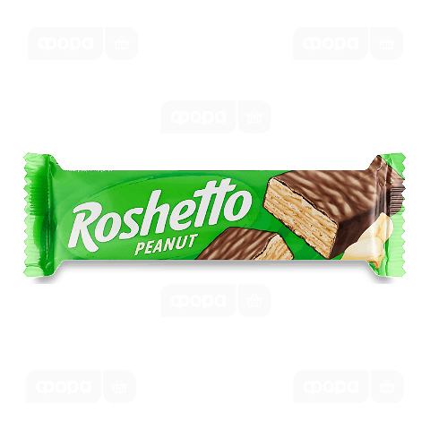 Вафлі Roshen Roshetto Peanut глазуровані