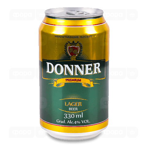 Пиво Donner Premium світле з/б