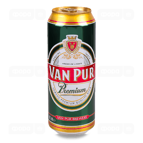 Пиво Van Pur Premium світле з/б