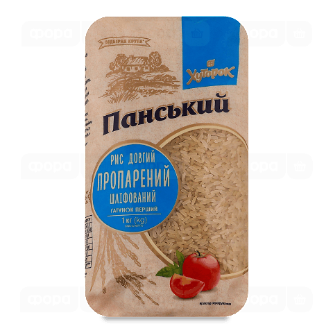 Рис Хуторок Панський довгий пропарений