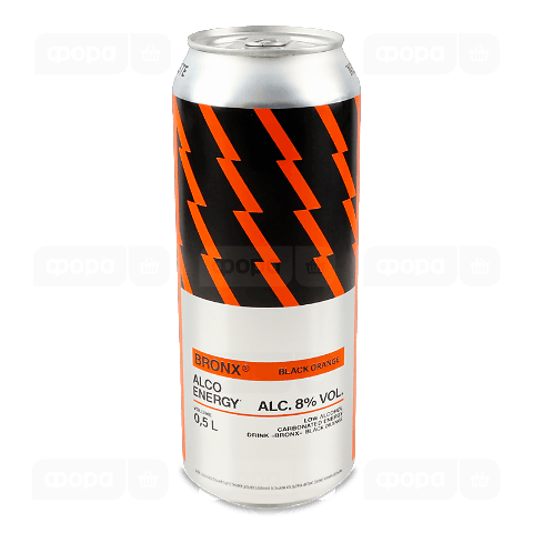 Напій енергетичний Bronx Black orange слабоалкогольний з/б