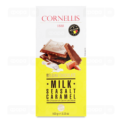 Шоколад молочн Cornellis карамель з морською сіллю