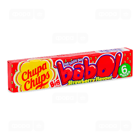 Гумка жувальна Chupa Chups Big Babol зі смаком полуниці