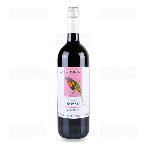 Вино La Promessa Rosso Amabile червоне н/солодке