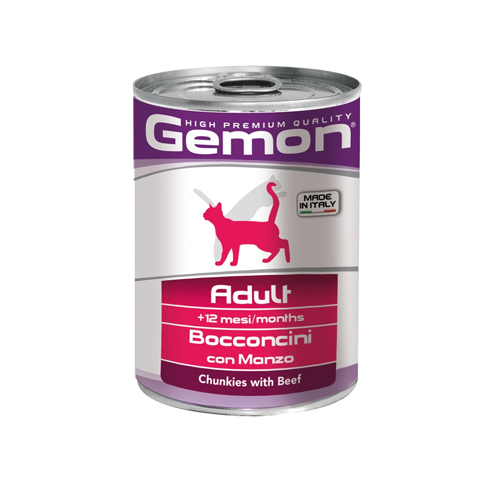Консерви для котів Gemon Cat Wet Adult яловичина, 415 г