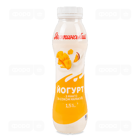 Йогурт Яготинський з манго та соком маракуї 1,5%