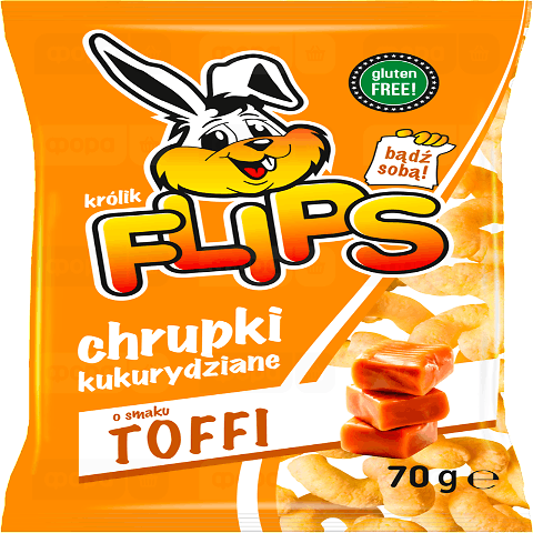 Палички кукурудзяні Flips зі смаком іриски