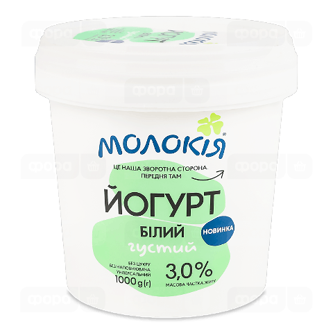 Йогурт Молокія білий густий 3%