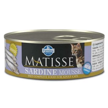 Вологий корм для котів Farmina Matisse Cat Mousse Sardine з сардиною 85 гр