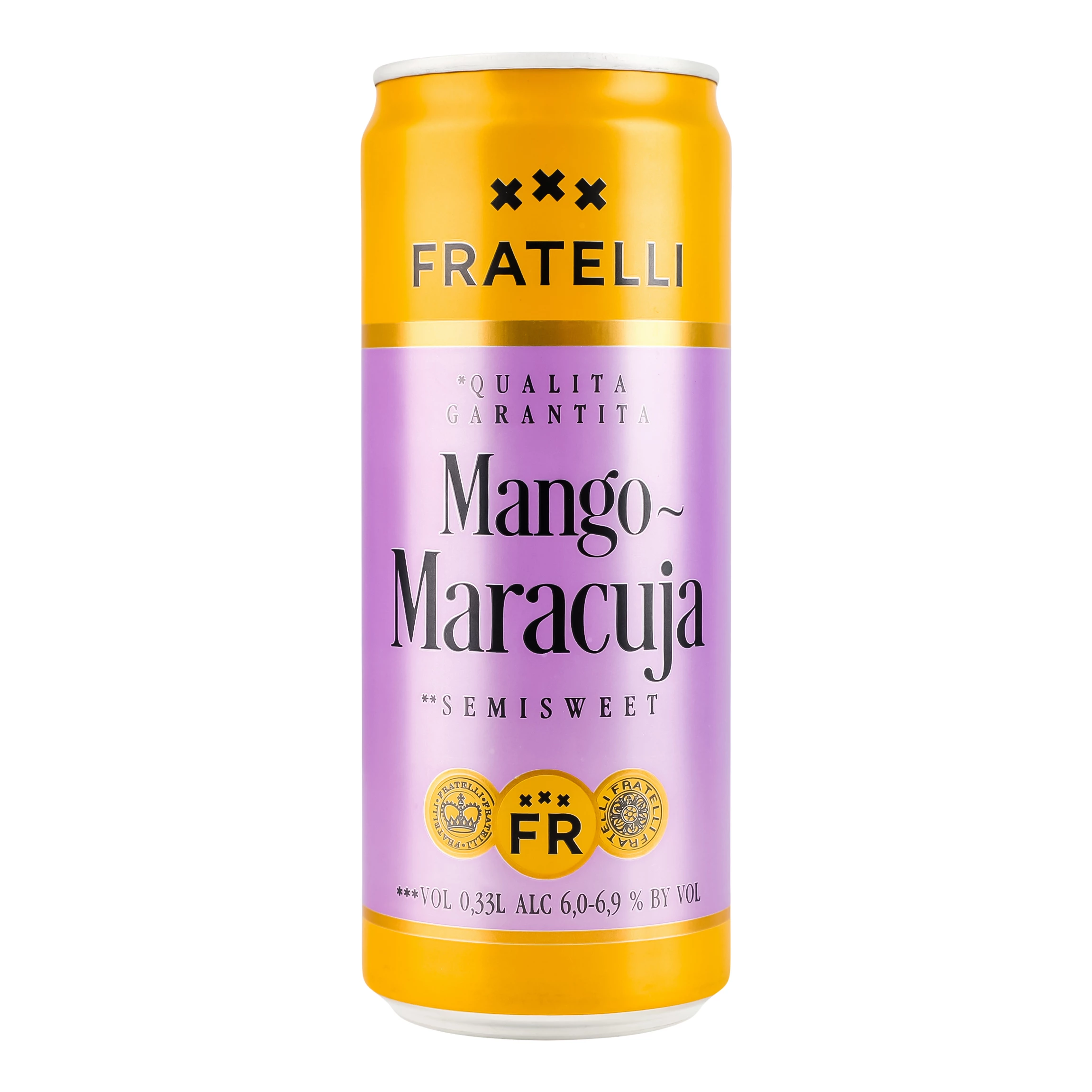 Вино ігристе Fratelli Mango-Maracuja біле напівсолодке  6-6.9% 0.33л (4820271510482)