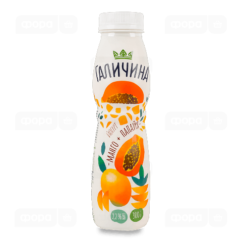Йогурт Галичина манго-папайя 2,2% пет