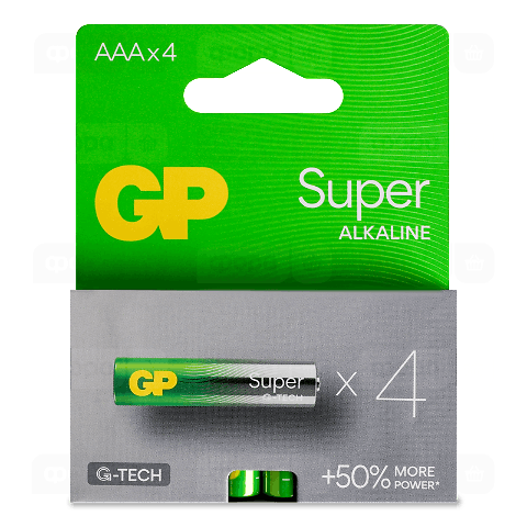 Батарейки GP Super Alkaline G-Tech AAА LR03