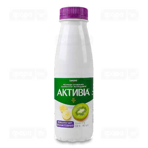 Біфідойогурт Активіа банан-ківі безлактозний 0,8%