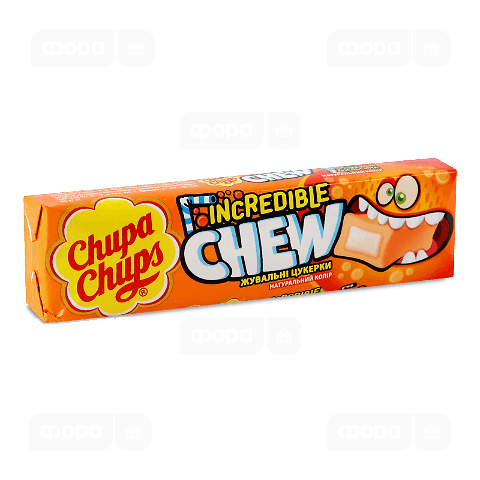 Цукерки Chupa Chups зі смаком апельсину жувальні