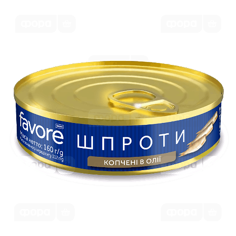 Шпроти Favore в олії з/б з ключем