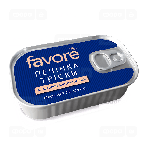 Печінка Favore тріски з/б з ключем
