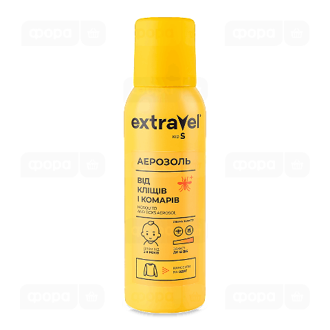 Аерозоль від кліщів і комарів Extravel Kids