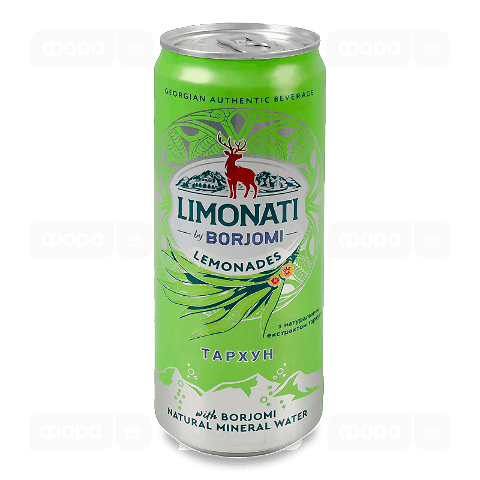 Напій Borjomi Limonati Тархун безалкогольний сильногазований з/б
