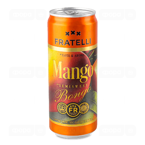 Напій винний Fratelli Mango Bongo білий напівсолодкий з/б