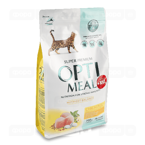 Корм для котів Optimeal з куркою сухий