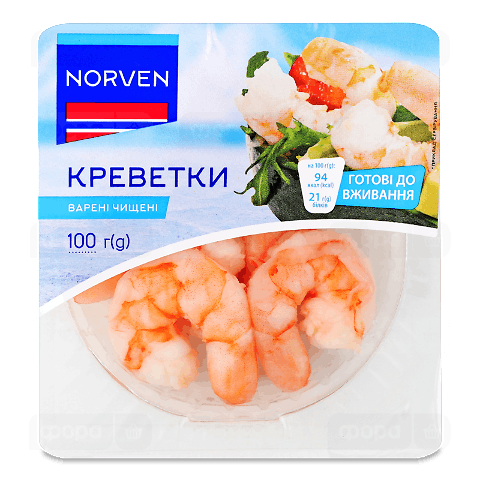 Креветки Norven варені чищені