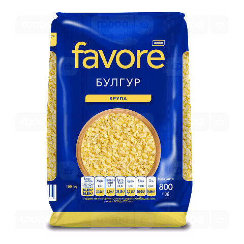 Булгур Favore зі 100% твердих сортів пшениці