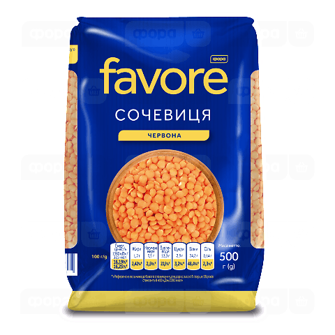 Сочевиця Favore червона