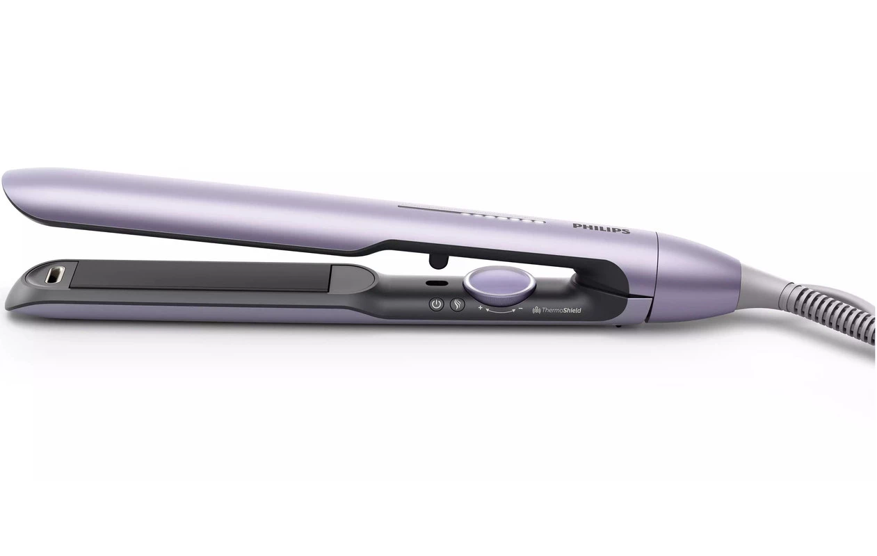 Випрямляч Philips 7000 Series, темп.режимів-12, 120-230С, пластини з аргановим маслом, чохол, кераміка, фіолетовий