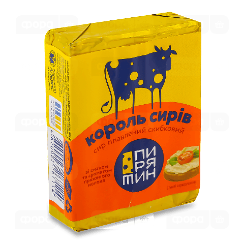 Сир плавлений Пирятин Король сирів скибковий 38%