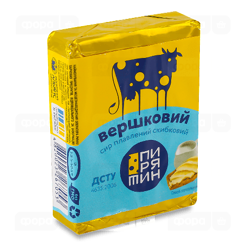 Сир плавлений Пирятин Вершковий скибковий 38%