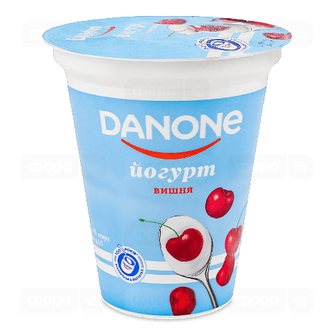 Йогурт Danone Вишня 3,2%, стакан