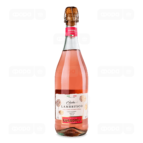 Вино ігр Fratelli Guardigli Lambrusco рожеве н/сол