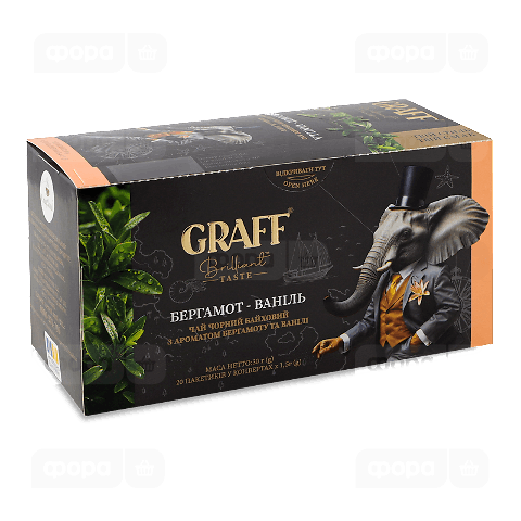 Чай чорний Graff Бергамот і ваніль
