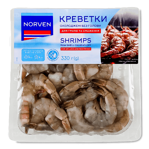 Креветка Norven охолоджена без голови