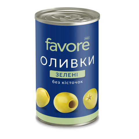 Оливки Favore зелені без кісточок