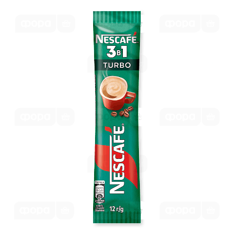 Напій кавовий Nescafe Turbo 3в1 розчинний