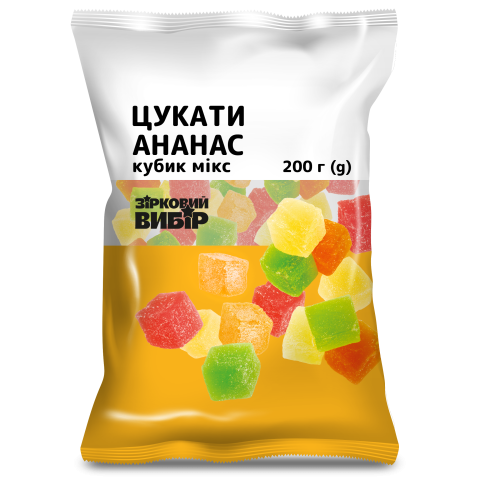 Цукати Зірковий вибір кубик мікс
